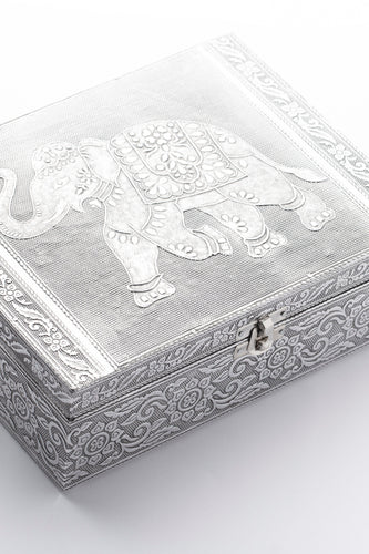 صندوق مجوهرات مصنوع يدوياً - تصميم فيل